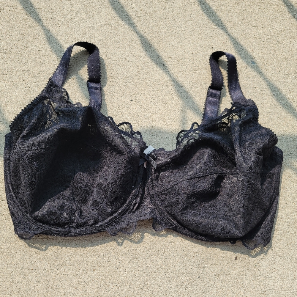 Black Lace unlined Bra